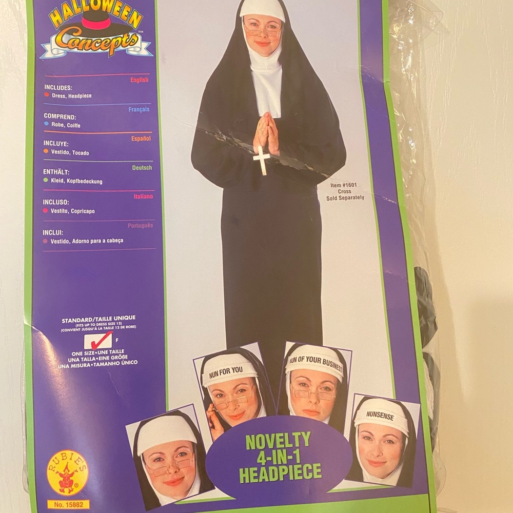 Nun Halloween Costume - Black and White